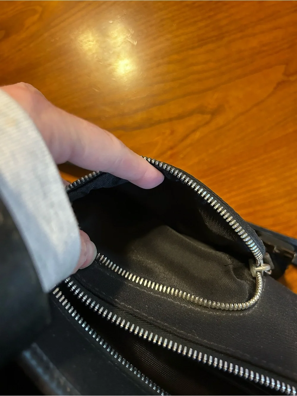 Coach Black Ballistic Nylon and Leather Messenger Laptop Bag G35-6411